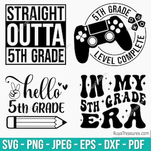 5e leerjaar niveau voltooid Svg, 5e leerjaar Svg, vijfde leerjaar Svg, terug naar school Svg, 5e leerjaar Shirt, 5e leerjaar Clipart, grappige school Svg