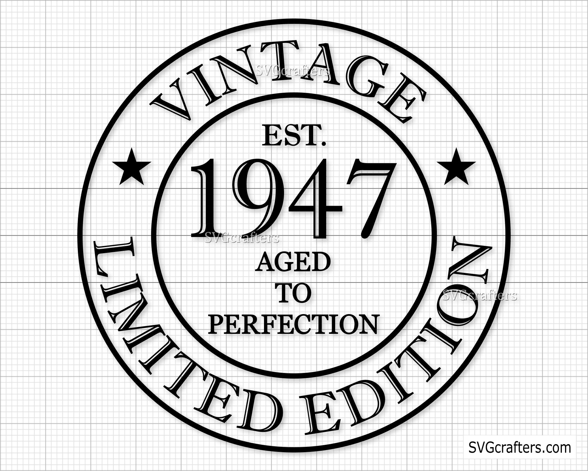 75th Birthday Svg 75 and Fabulous Svg Born in 1947 1947 Etsy Canada