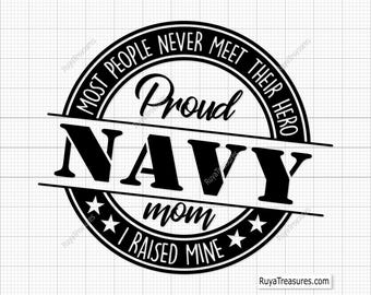 Proud Navy Mom Svg, Army Svg, Navy Wife Svg, Military Svg, Us Navy Svg, Veteran Svg, Army Mom Svg, Veterans Day Svg, Memorial Day Svg