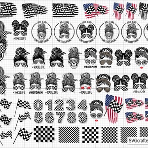 Race Life Motorrace geblokte vlag moeder sublimatie ontwerp download grappige moeder knot haar zonnebril hoofdband moeder leven PNG, racen svg bestand knippen