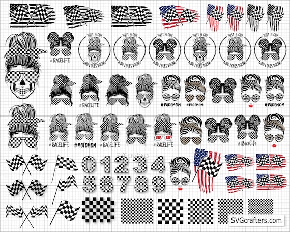 Bundle Checkered Flag Svg Racing Svg Race Car Svg Racing - Etsy Canada