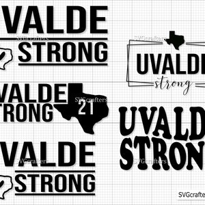 Paquete Uvalde Strong svg, Pray For Texas svg, Pray For Uvalde svg, Uvalde Texas Svg, Somos Uvalde Strong Png-Imprimible, Cricut y Silhouette
