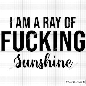 I Am A Ray Of Fucking Sunshine Svg, Sunshine Svg Png, Sarcastic Svg Funny, Sunshine Svg, Sarcastic Svg, Sassy Svg, Adult Svg, Funny Svg