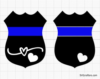 Police badge Svg Png, Police svg, Back the blue svg, Thin blue line svg, Police officer svg, Police wife svg- Printable, Cricut & Silhouette
