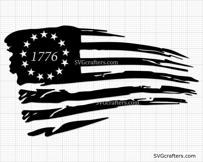Betsy Ross svg, 1776 svg, American Flag SVG, 4th july svg, patriotic svg, 2nd amendment svg, betsy ross flag Printable, Cricut & Silhouette image 2