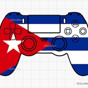 Cuban Flag Video Game Controller Svg Png, Cuban flag svg png, cuban svg, cuban png, patriotic svg,Latino svg -Printable, Cricut & Silhouette
