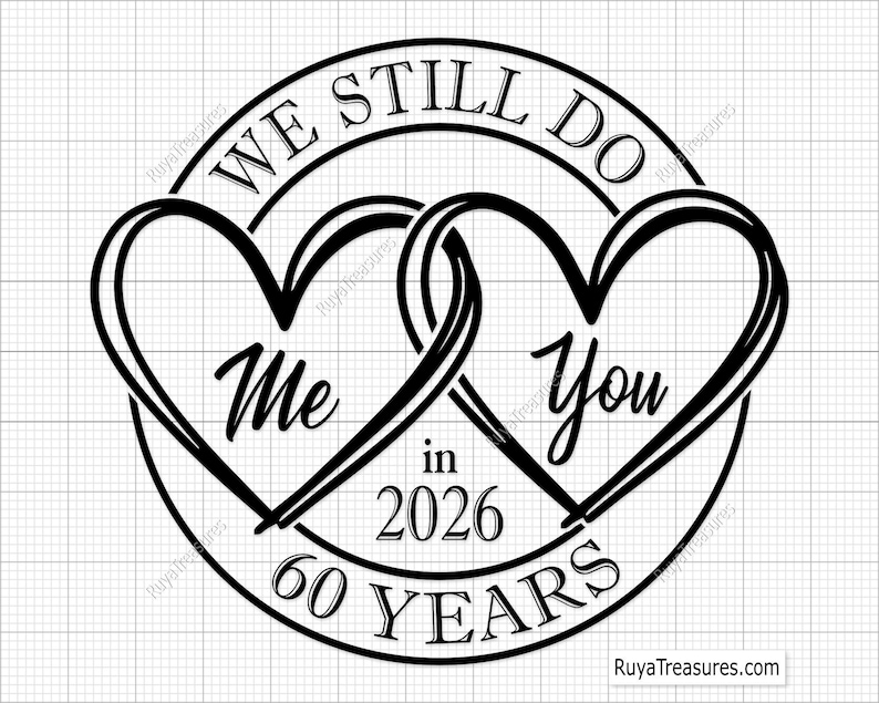 60th Anniversary Svg