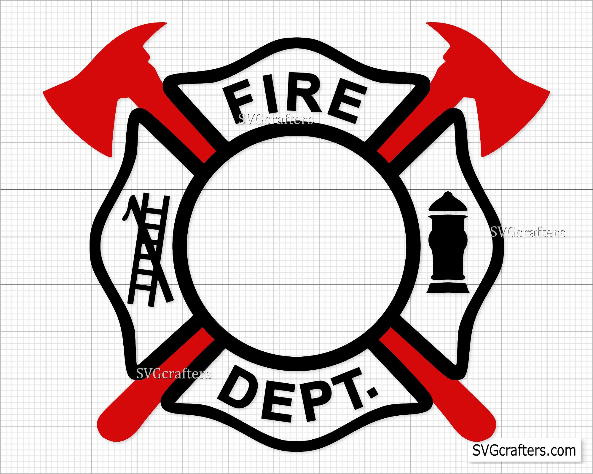 Fire Dept svg Firefighter svg Maltese Cross svg fireman 