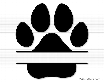Paw Print svg, dog paw print svg, dog paw svg, paw svg, dog mom svg, puppy svg, dog paws svg, dog lover svg - Printable, Cricut & Silhouette
