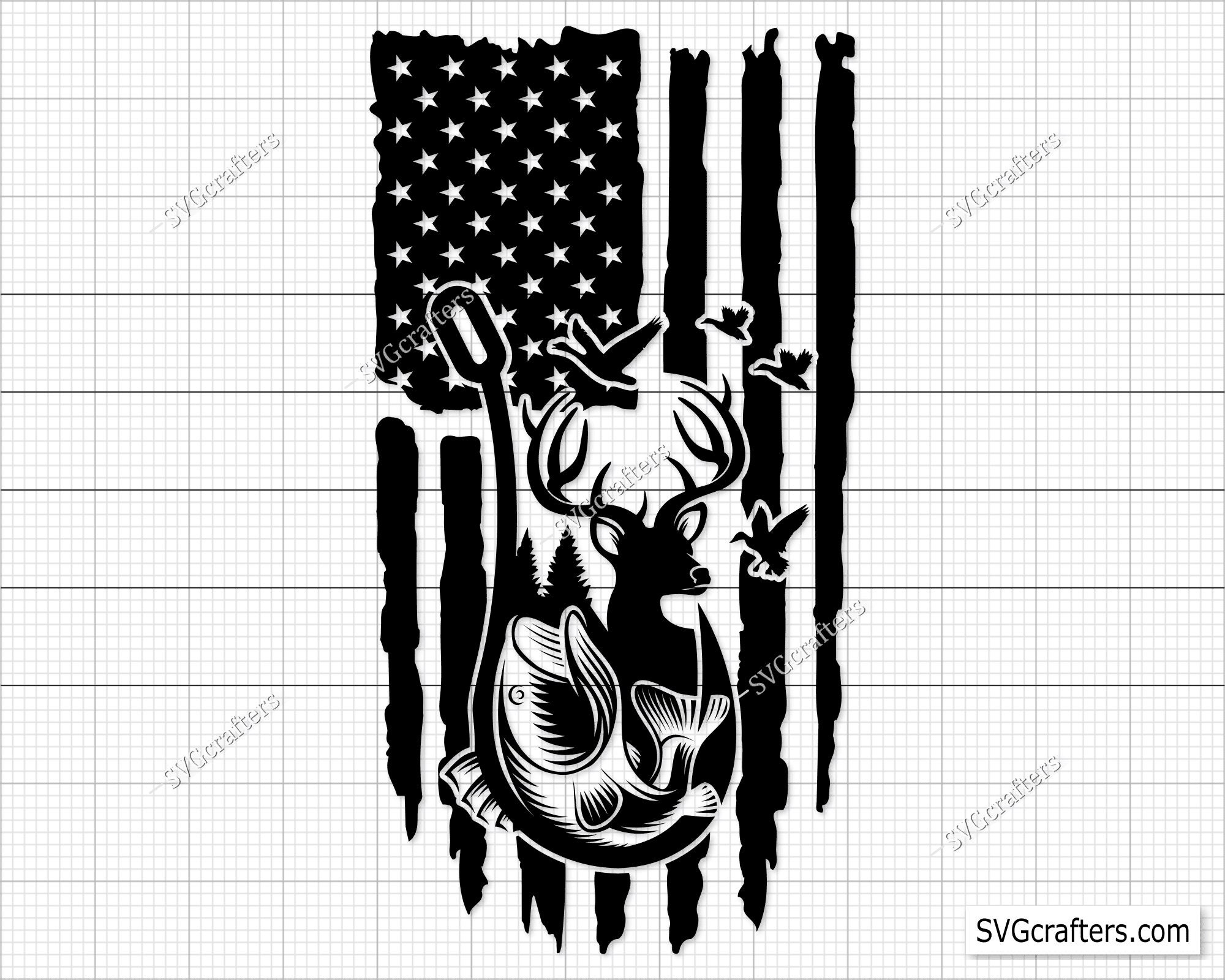 Deer Hunting Svg Hunting Svg Fishing Svg Deer Svg Deer - Etsy