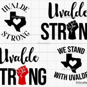 Paquete Uvalde Strong svg, Pray For Texas svg, Pray For Uvalde svg, Uvalde Texas Svg, Somos Uvalde Strong Png-Imprimible, Cricut y Silhouette