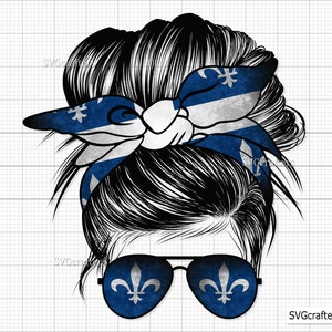 Quebec Messy Bun PNG, Bandeira de Quebec Png, Bandeira de Quebec svg, Bandeira de Quebec clipart, Bandeiras de países svg - Clipart, Imprimível, Arquivo de sublimação