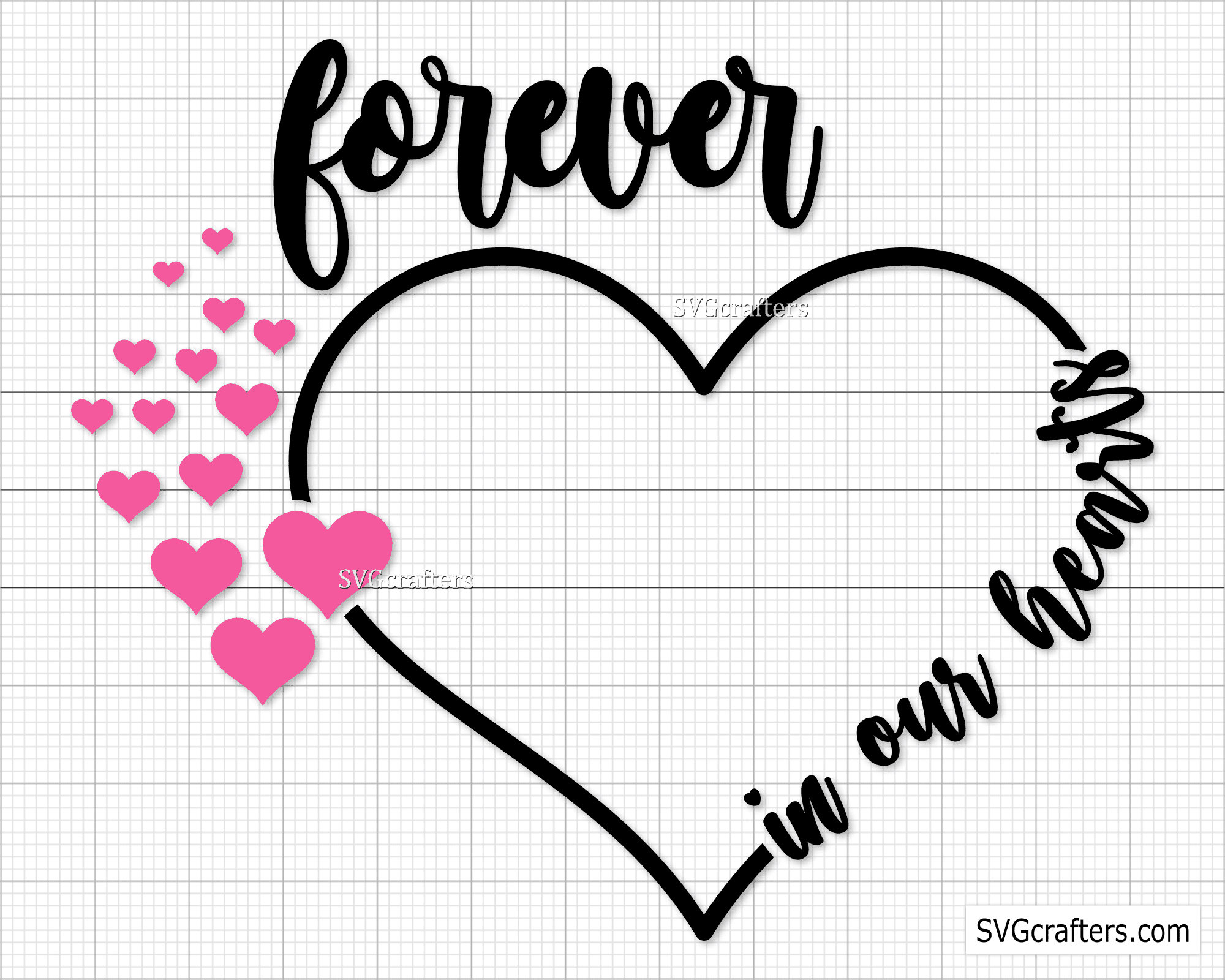 In Loving Memory Svg Memorial Svg Forever in Our Hearts Svg Etsy UK
