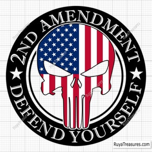 2nd Amendment Protect Yourself Svg Png, We the People Svg, Punisher Svg, Punisher Skull Svg, the Punisher Svg Printable, Cricut & Silhouette