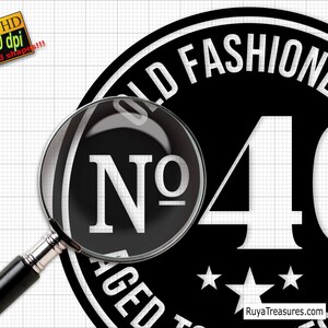 40th Birthday Old Fashioned Svg Png, 40th Svg, Old Number 40 Svg, 40th ...