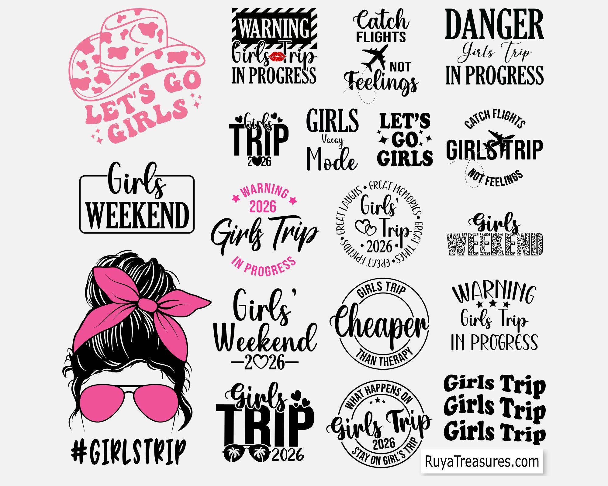 Girls Weekend Svg, Girls Trip Svg Bundle, Vacation Svg, Girls Trip Svg ...