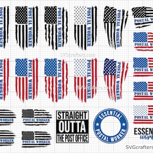 Pacchetto Svg lavoratore postale, Svg postale, Svg ufficio postale, Lavoratore essenziale Svg, lavoratore postale png, essenziale Svg - Stampabile, Cricut e Silhouette