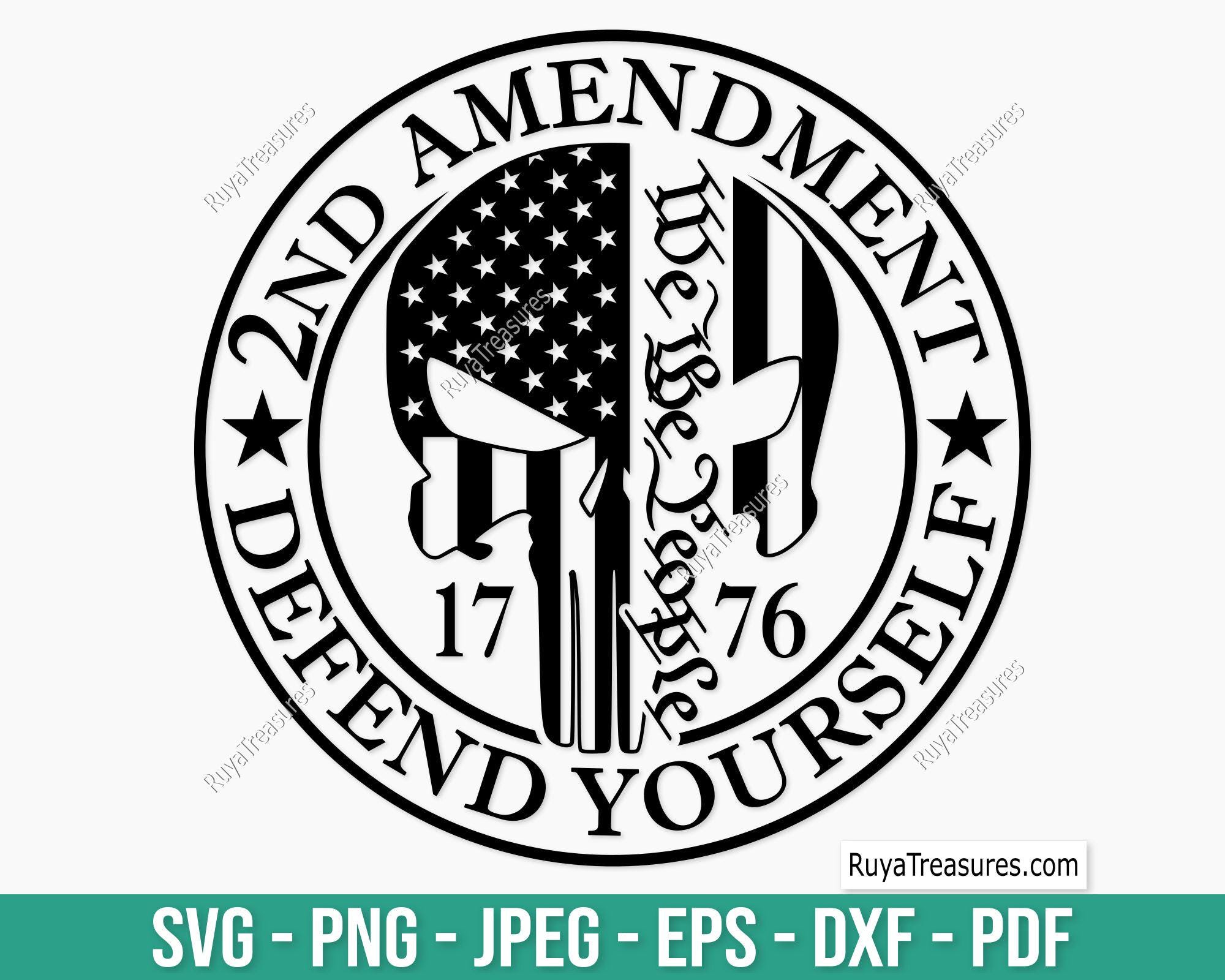 2nd Amendment Svg Bundle, Second Amendment Svg, Gun Rights Svg ...