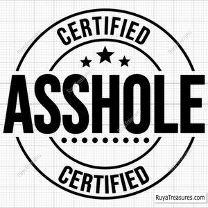 Imbécil certificado Svg Png, Imbécil Svg, Svg inapropiado, Svg divertido, Svg sarcástico, Svg mamá divertida, Svg humorístico para adultos, Svg marido, Svg grosero