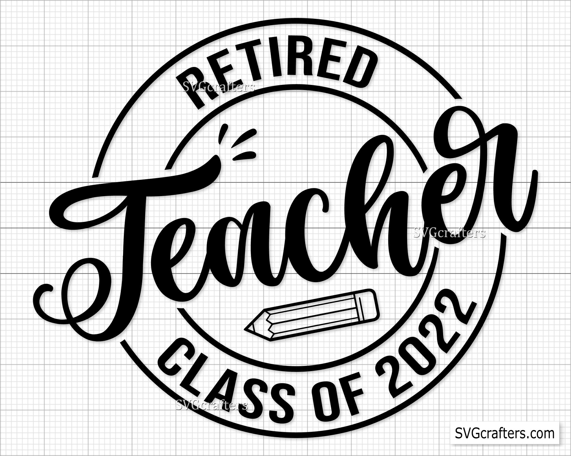 Retired Teacher Svg Retirement Svg Retired Svg Teacher - Etsy