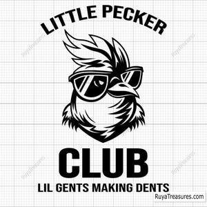 Little Pecker Club Svg, Lil Pecker Club Svg, Funny Chicken Svg, Farm Humor Svg, Backyard Chicken Svg, Poultry Lover Svg, Rustic Farm Svg