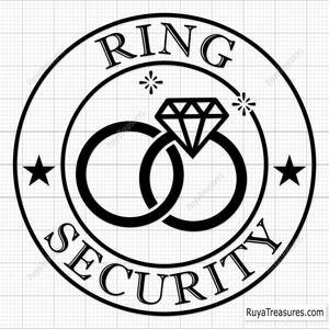 Ring Security Svg, Wedding Svg, Bridal Party Svg, Wedding Party Svg, Ring Bearer Pin Svg, Ring Bearer Svg, Ring Security Png, Marriage Svg