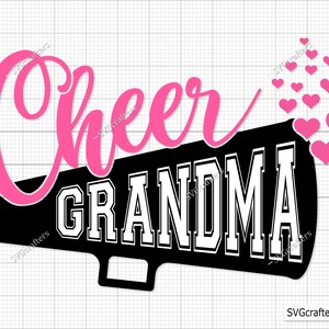 Abuela animadora, entrenadora de animadoras svg, animadora svg, entrenador svg, fútbol svg, animadoras svg, mamá animadora svg - Imprimible, Cricut y Silhouette