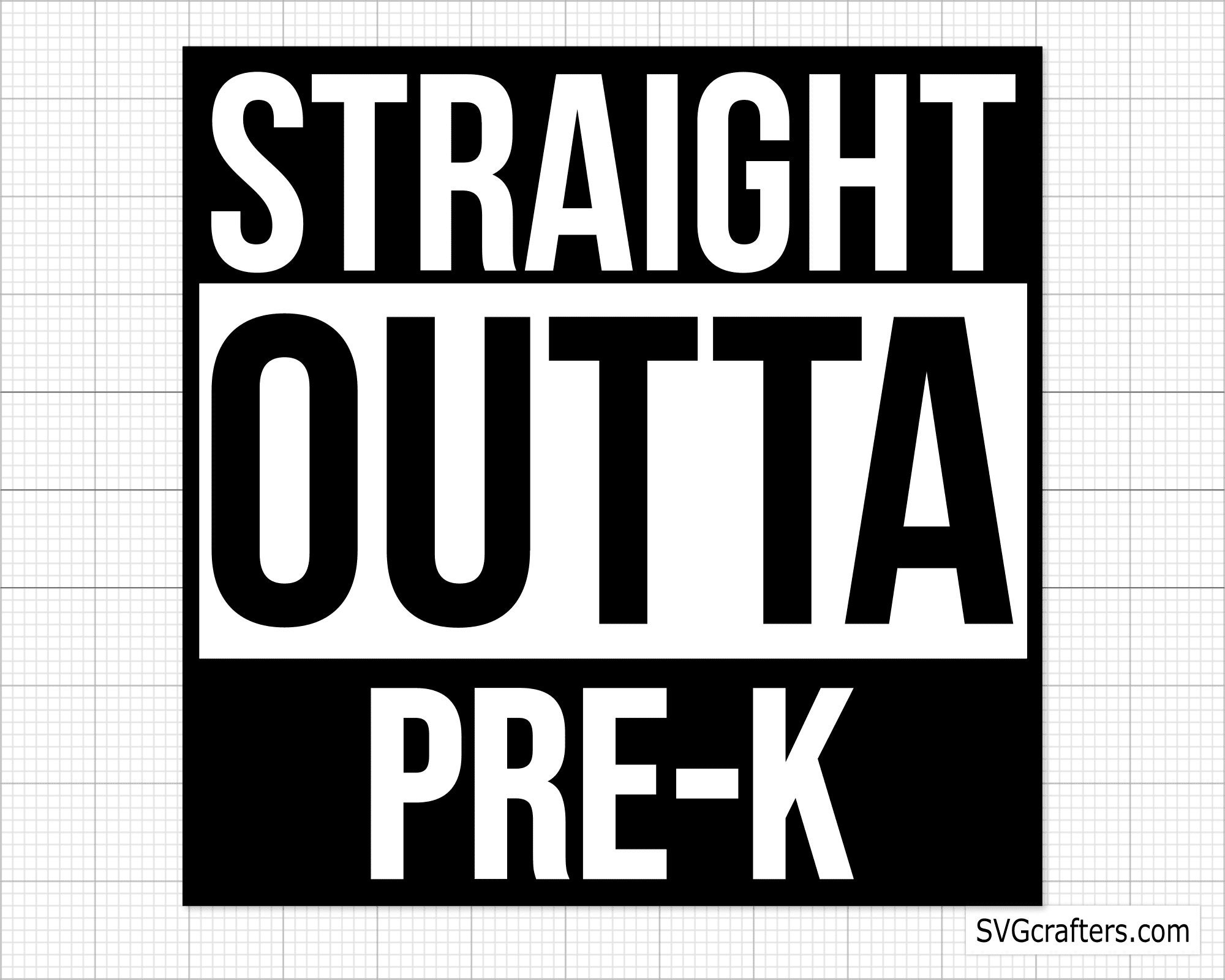 Straight Outta Pre-k svg back to school svg preschool svg | Etsy