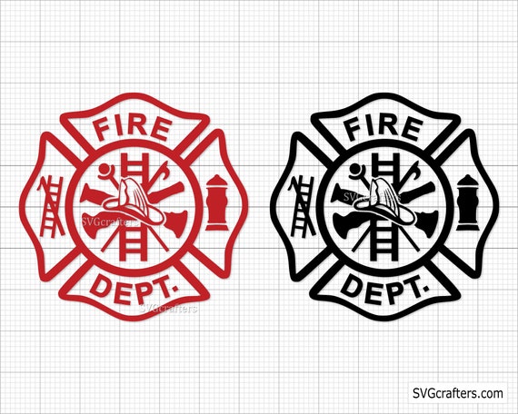 Fire Dept svg Firefighter svg Maltese Cross svg fireman -  Portugal