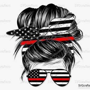 Vigile del fuoco mamma Chignon Capelli Occhiali da sole Fascia Mamma Vita PNG, pompiere Png, vigili del fuoco png, vigili del fuoco png- Clipart, Stampabile, Sublimazione