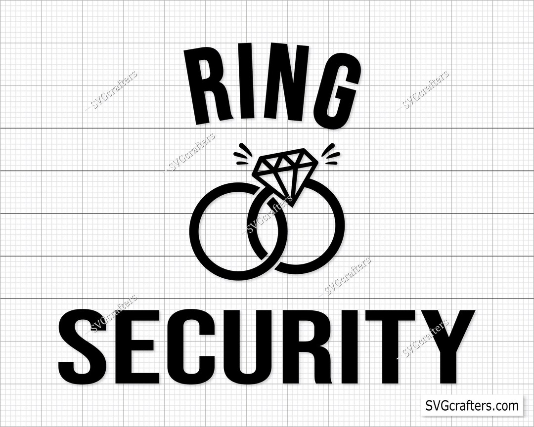 Ring Security Svg, Wedding Svg, Bridal Party Svg, Wedding Party Svg ...
