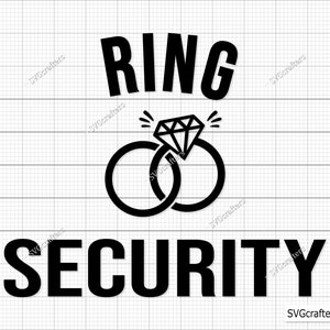 リング セキュリティ SVG、結婚式 SVG、ブライダル パーティー SVG、ウェディング パーティー SVG、リング ベアラー ピン SVG、リング ベアラー SVG、リング セキュリティ Png、結婚 SVG