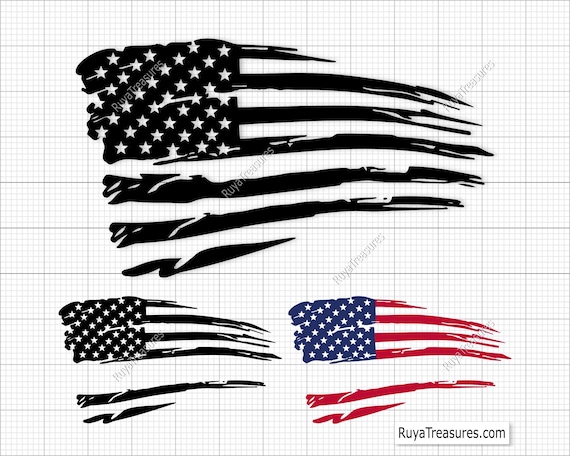 カスタマイズできる風合いのある国旗SVG アメリカ国旗SVG 独立記念日SVG 独立記念日SVG グランジ国旗SVG - 印刷可能 クリカット シルエット - 日本