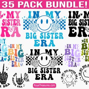 In meiner großen Schwester Era svg Bundle, große Schwester svg, Sibling svg, Familien svg
