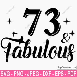 73rd Birthday Svg, 73rd Svg, Aged To Perfection Svg, 73 And Fabulous Svg, Vintage 1952 Svg, Funny 73rd Birthday Design, Retro Birthday Png