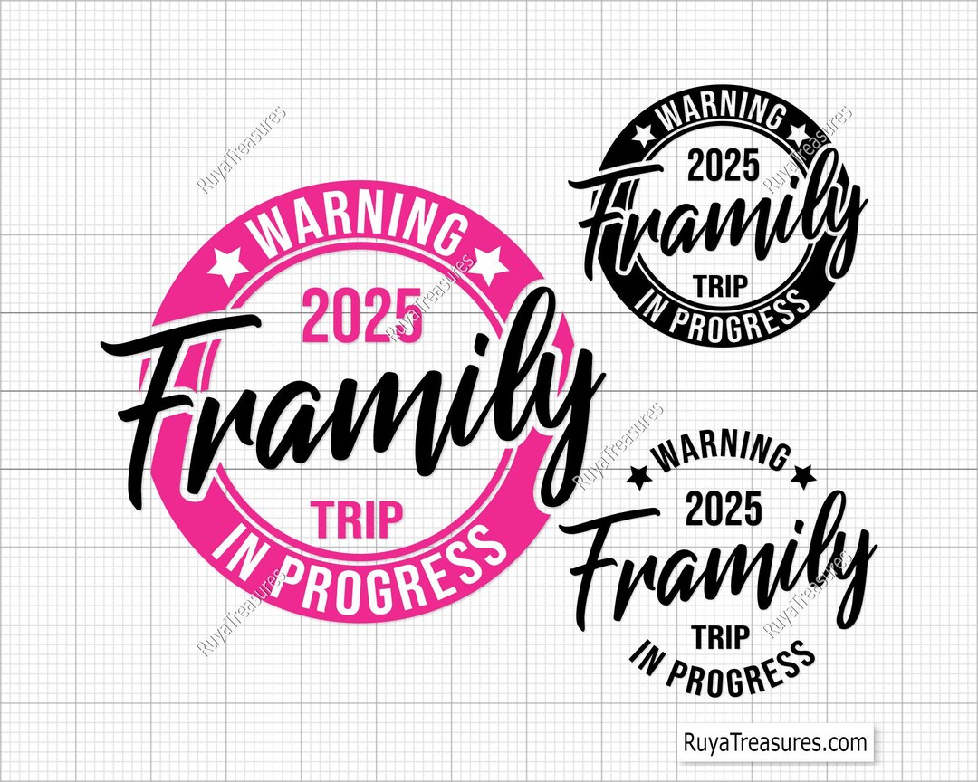 Warning Framily Trip Svg, Family Trip 2025 Svg, Family Vacation Svg ...