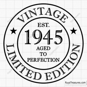 80er Geburtstags-Svg, 80er-Svg, Alte Zahl 80-Svg, 80er-Schnitt-Datei für Cricut, gealtert bis zur Perfektion-Svg - Printable, Cricut & Silhouette Cut Files