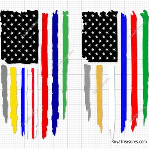 First Responders Flag Svg, 911 Svg, First Responders Svg,Essential Worker Svg, Ems Svg, Police Firefighter EMS Dispatcher Nurse Military Svg