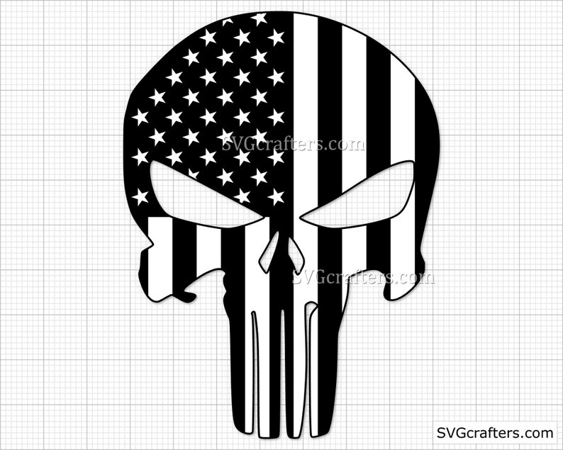 American Punisher Flag svg the punisher svg Punisher svg Punisher skull ...
