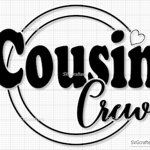 Primo tripulación svg, primo svg, primos svg, nuevo en la tripulación, escuadrón de primos svg, primo tripulación png - Cricut y Silhouette