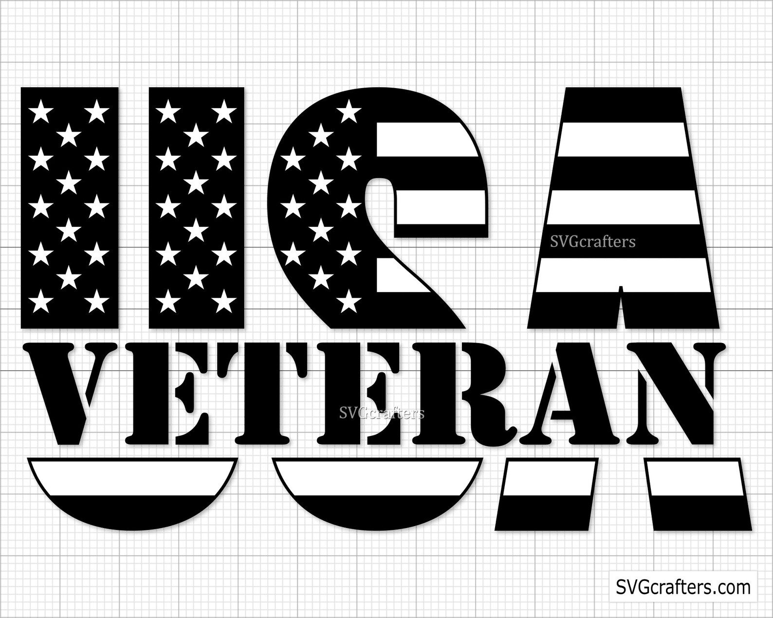 USA Veteran American Flag Svg Veteran Svg Military Svg Etsy