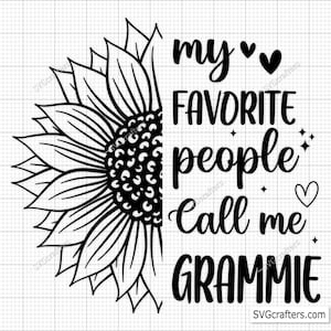 Minhas Pessoas Favoritas Me Chamam De Vovó Svg, Vovó Svg, Vovó Svg Png, Babá Svg, Vovó Abençoada Svg, Melhor Vovó De Todos Os Tempos Svg, Avó Svg