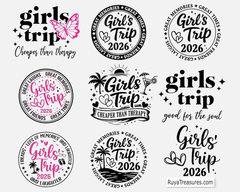 Girls Trip 2026 Svg