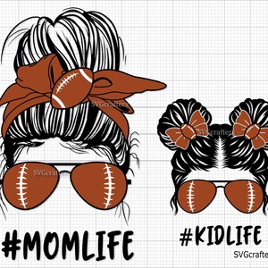Football Mom SVG PNG, Football svg, Game day svg, football shirt svg, football mom shirt, cheer mom svg - Printable, Cricut & Silhouette