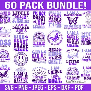Retro Little Girl Svg Bundle