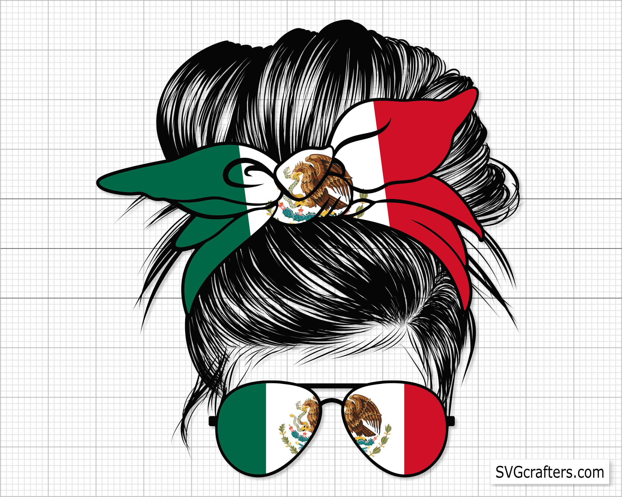Mexican Messy Bun PNG Mexico Png Cinco De Mayo Png Latina Etsy Australia