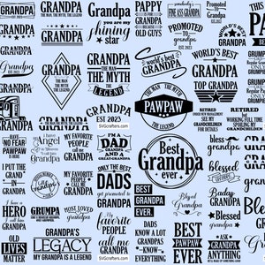 Fathers Day Svg, Grandpa Svg, Father&#39;s Day, Funny Grandpa Shirt Designs, Best Grandpa Ever, Grandad Svg, Father Svg, Blessed Papa Svg