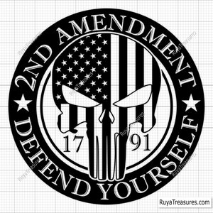 2nd Amendment Protect Yourself Svg Png, We the People Svg, Punisher Svg, Punisher Skull Svg, the Punisher Svg Printable, Cricut & Silhouette