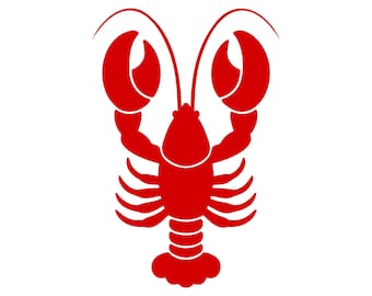 Red Lobster SVG Cut File, Seafood Png, Coastal Decor (Digital Download)