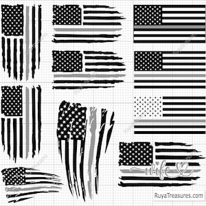 Correctional Officer Svg, Thin Gray Line Svg, Corrections Svg, Distressed Flag Svg, Law Enforcement Svg, Prison Guard Svg, Cricut Cut File